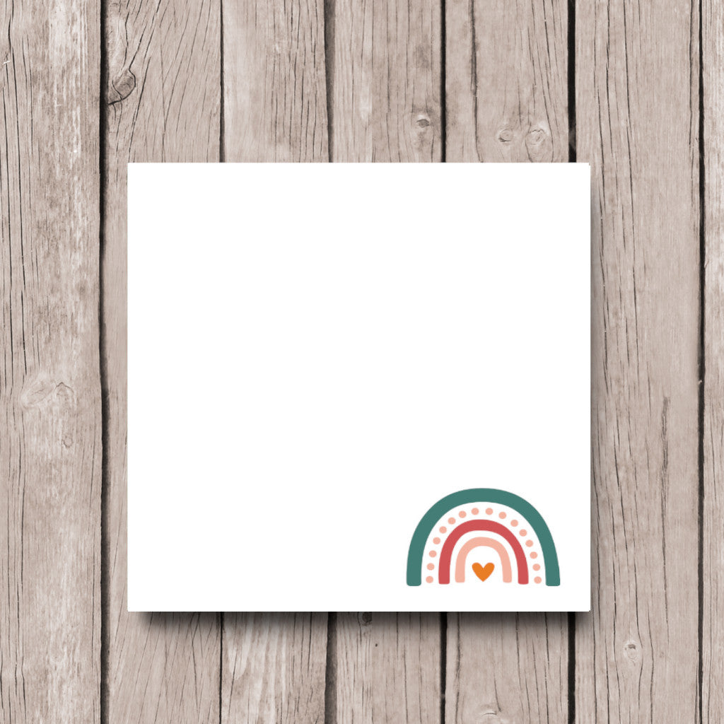Boho Rainbow Sticky Note