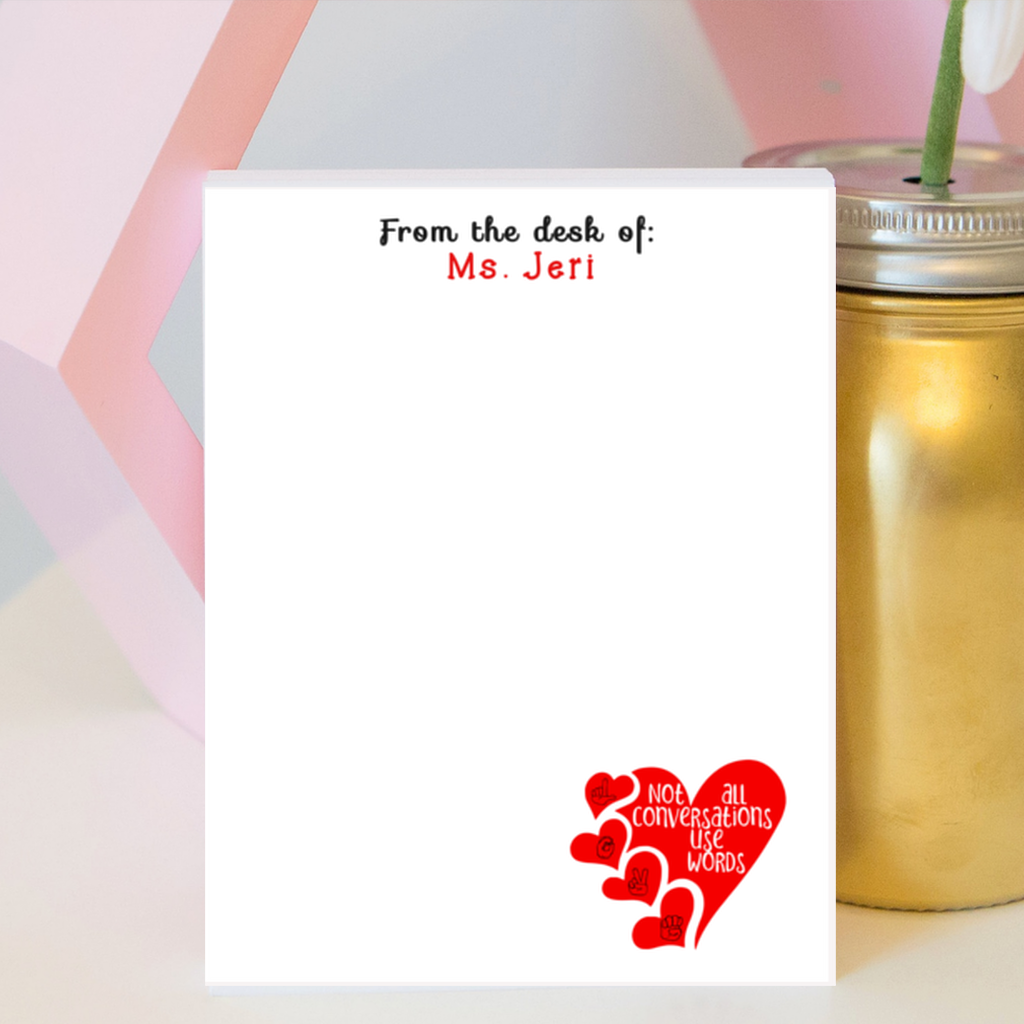 ASL Love Notepad