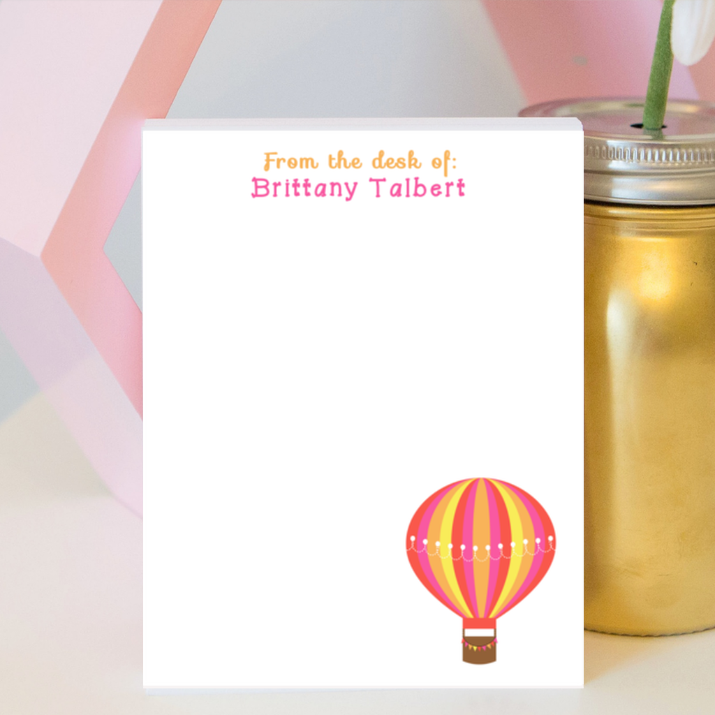 Hot Air Balloon Notepad