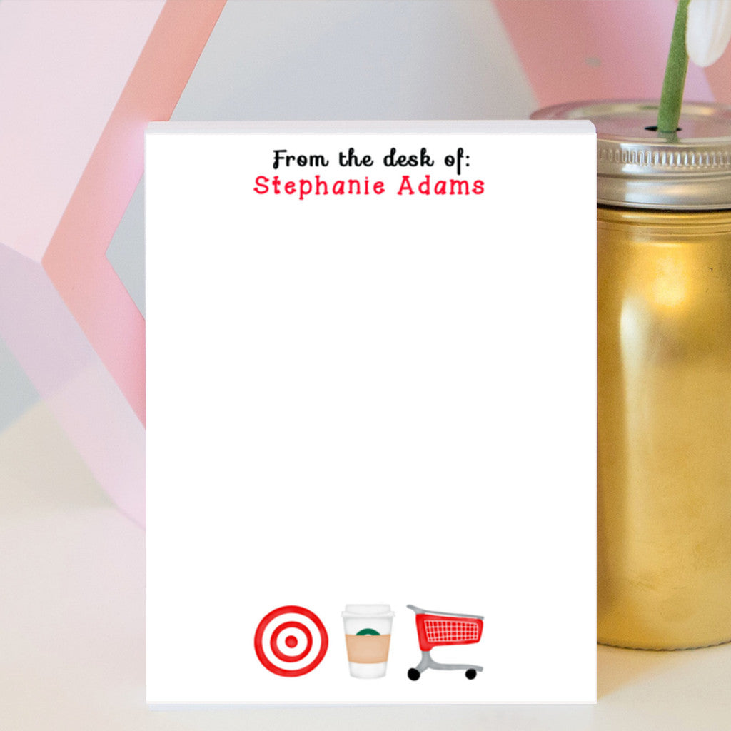 I Run on Target & Coffee Notepad