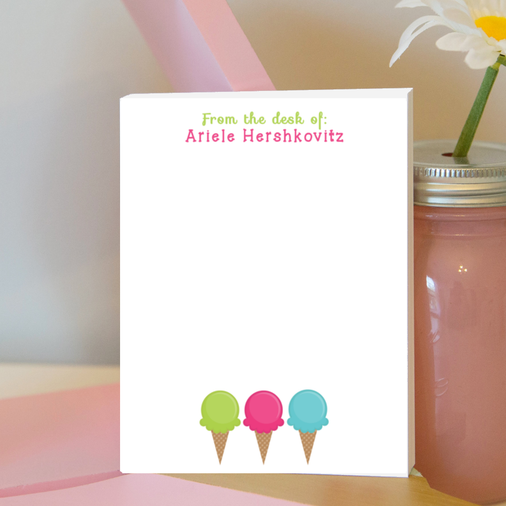 Ice Cream Notepad