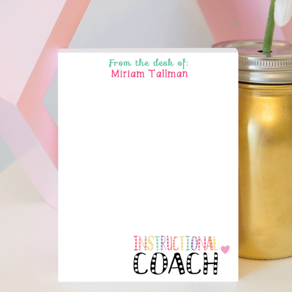 Instructional Coach Notepad