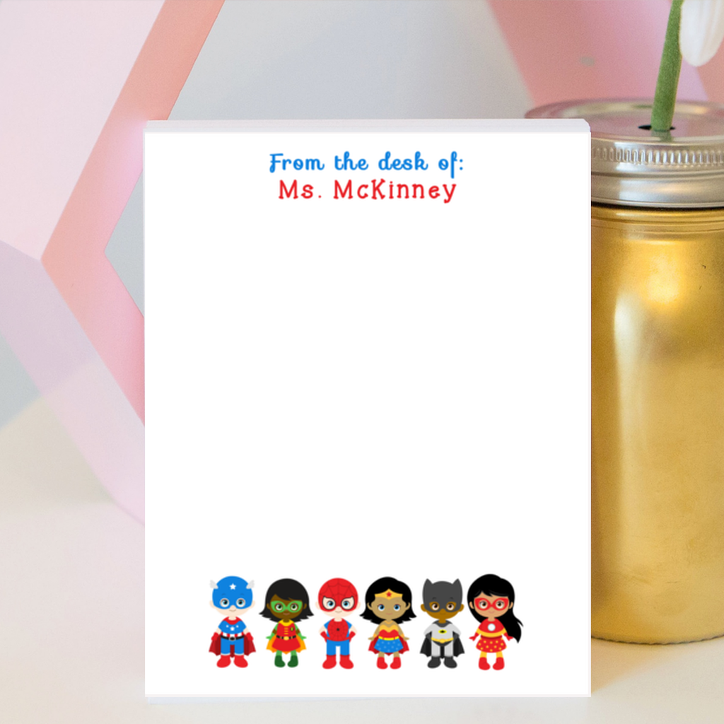 Superhero Notepad