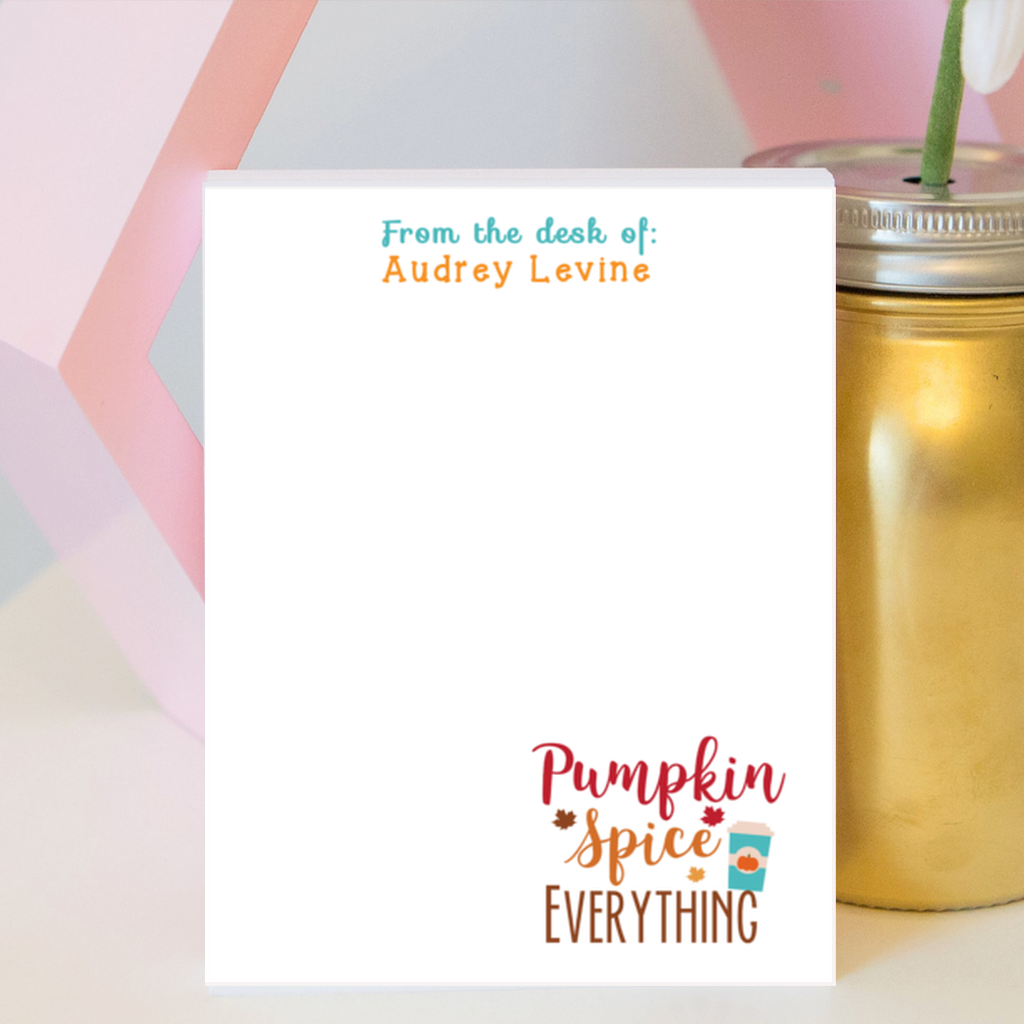 Pumpkin Spice Everything Notepad