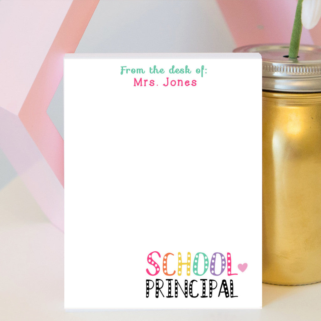 School Principal Notepad