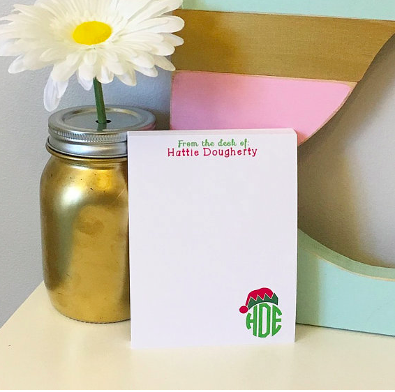 Elf Monogram Notepad