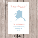 We've Moved Postcards (Vertical)