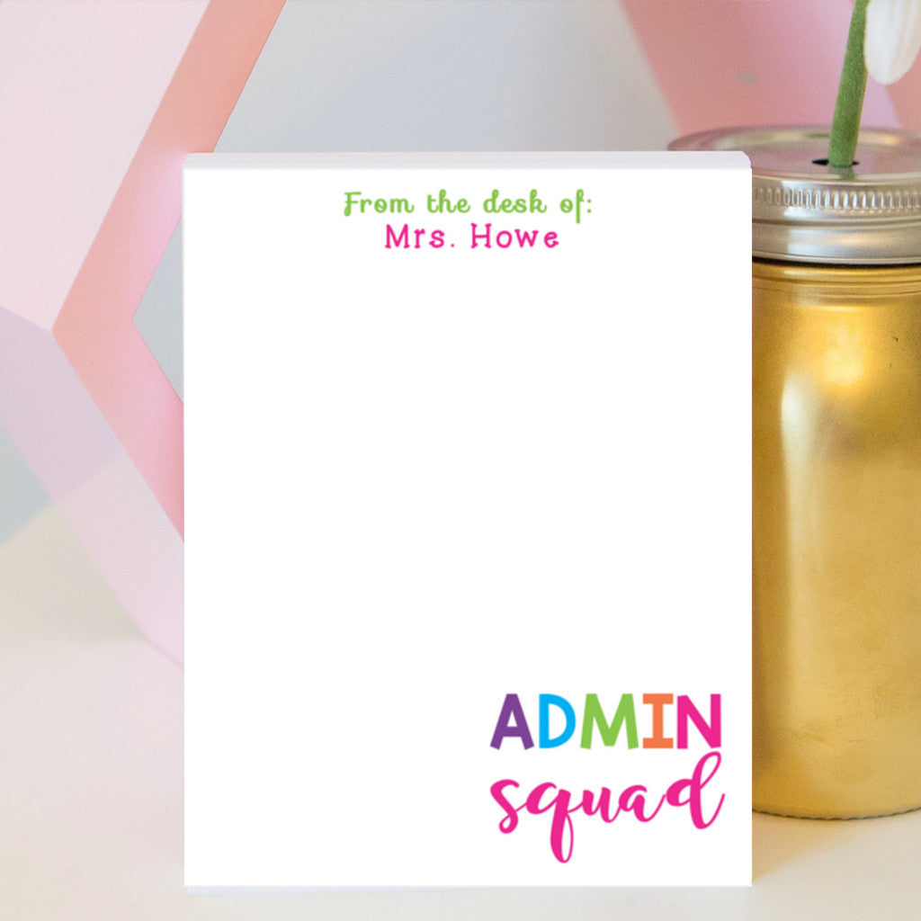 Admin Squad Notepad