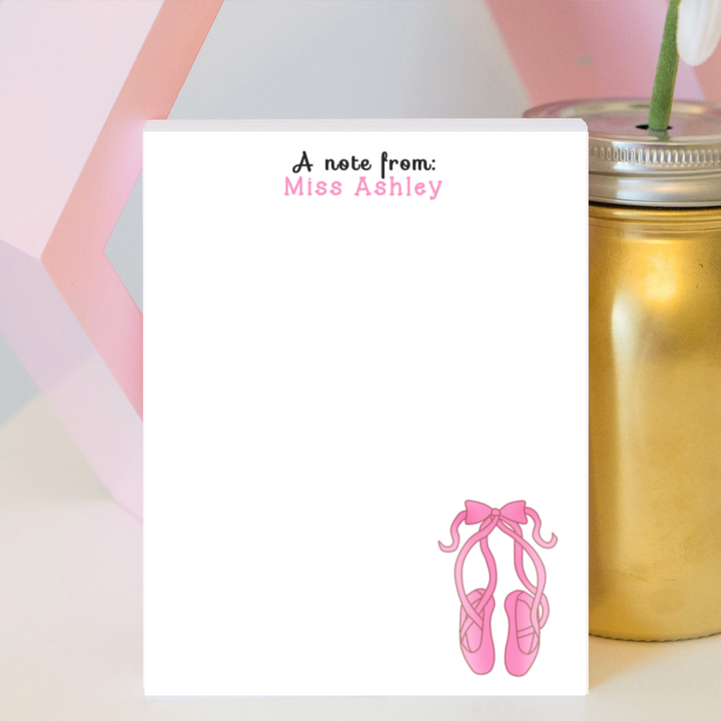 Ballet Shoes Notepad