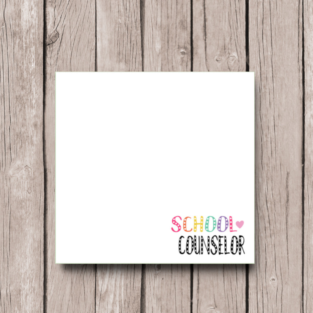 School Counselor Sticky Note