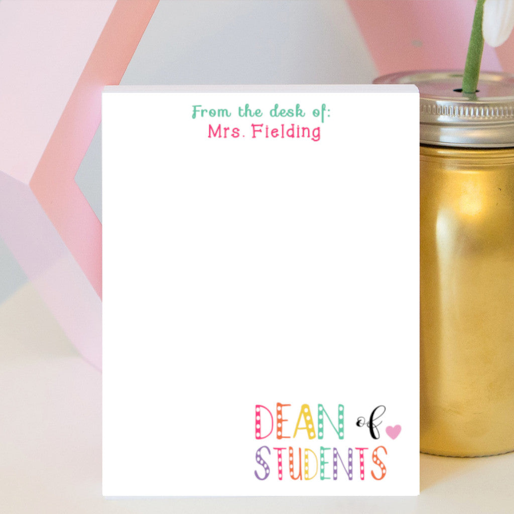 Dean of Students Notepad