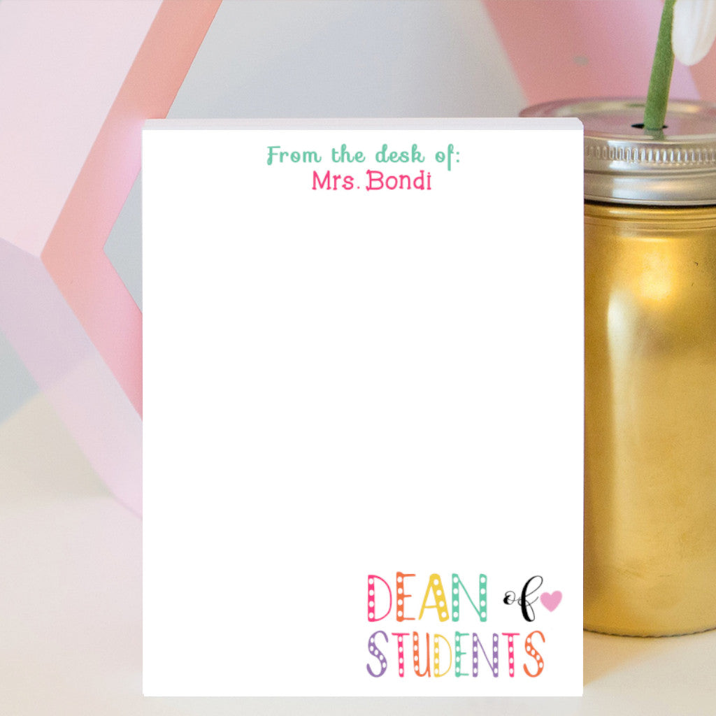 Dean of Students Notepad
