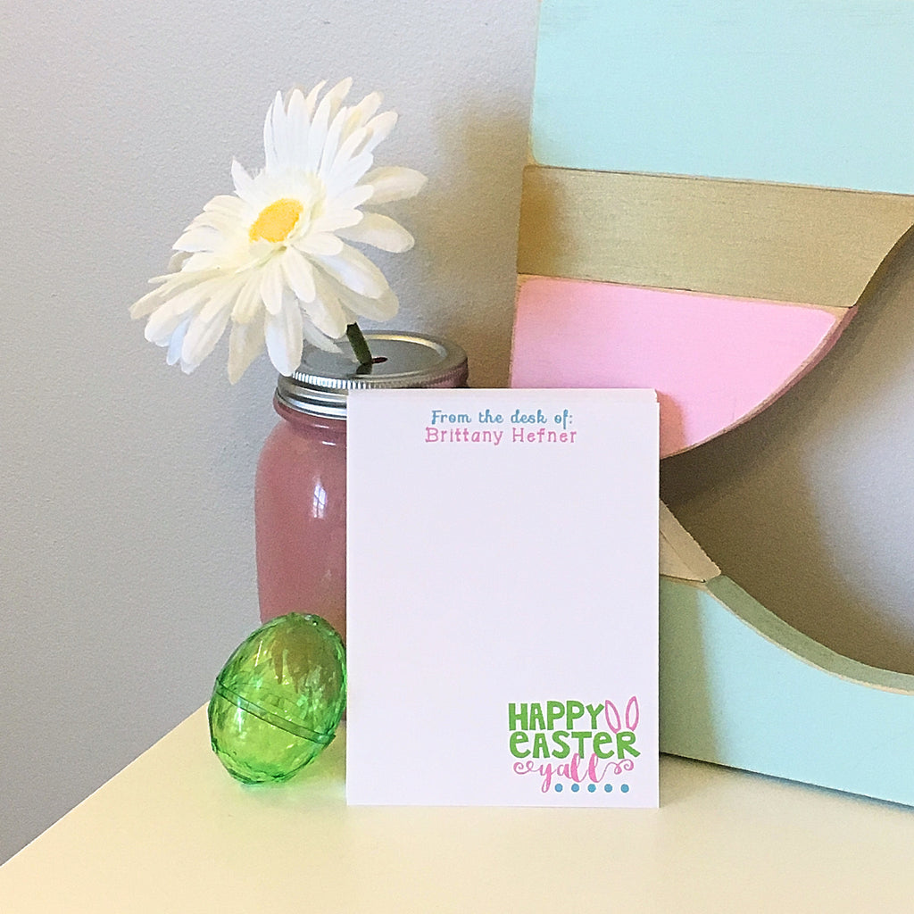 Happy Easter Y'all Notepad