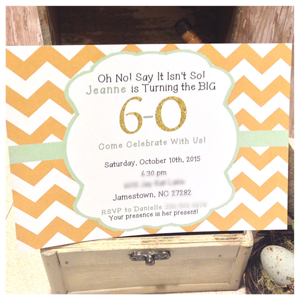 PRINTED Say It Isn't So Customized Invitation (5x7)