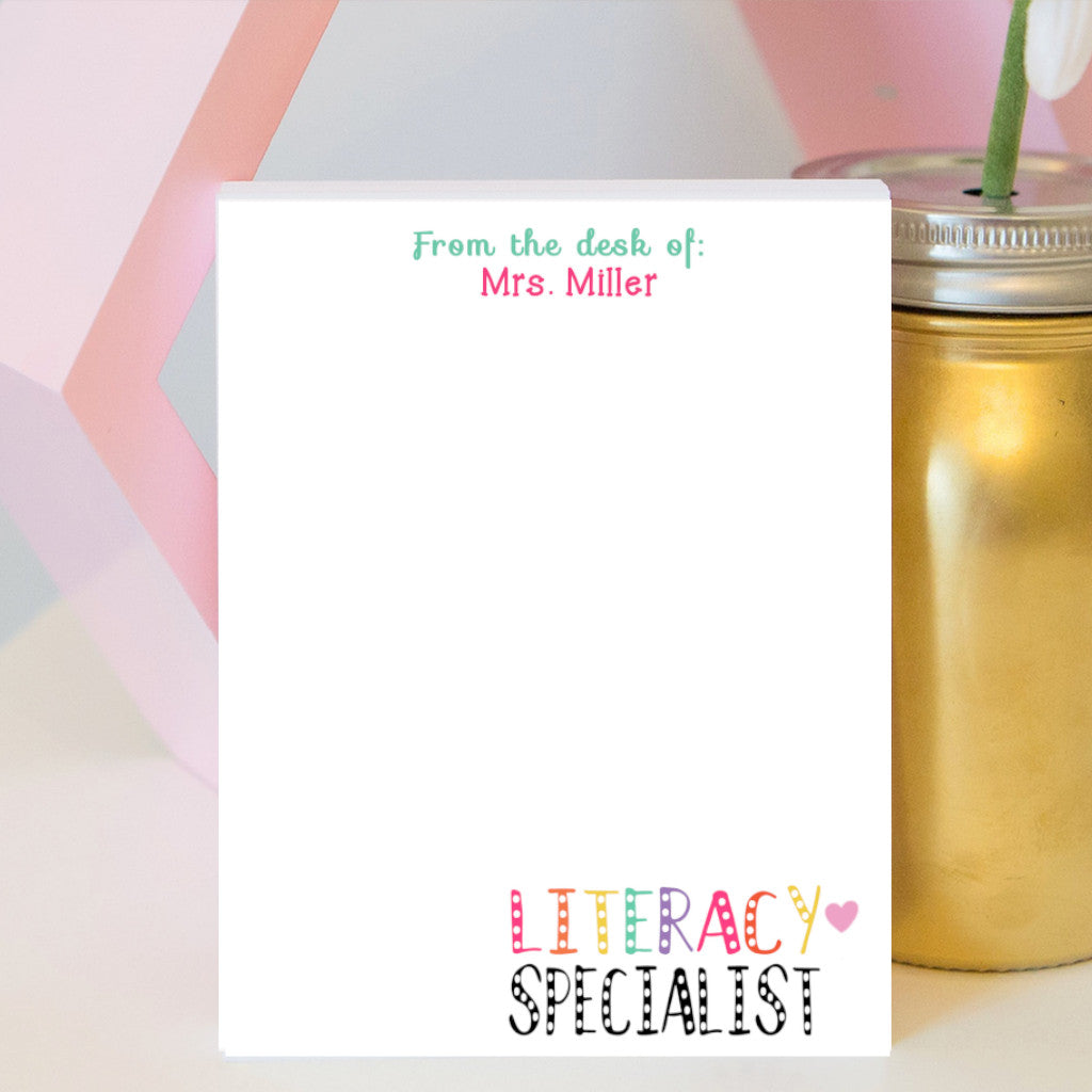 Literacy Specialist Notepad