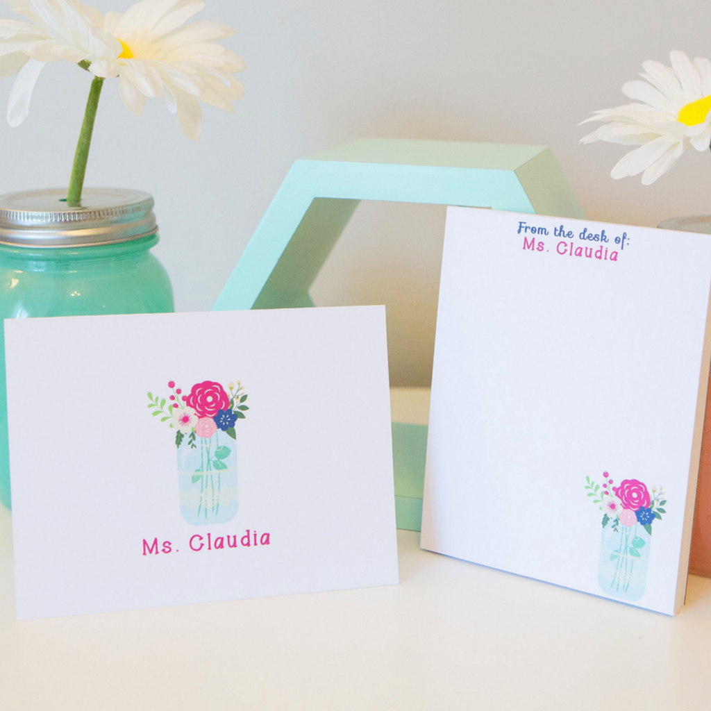 Mason Jar Stationery Set