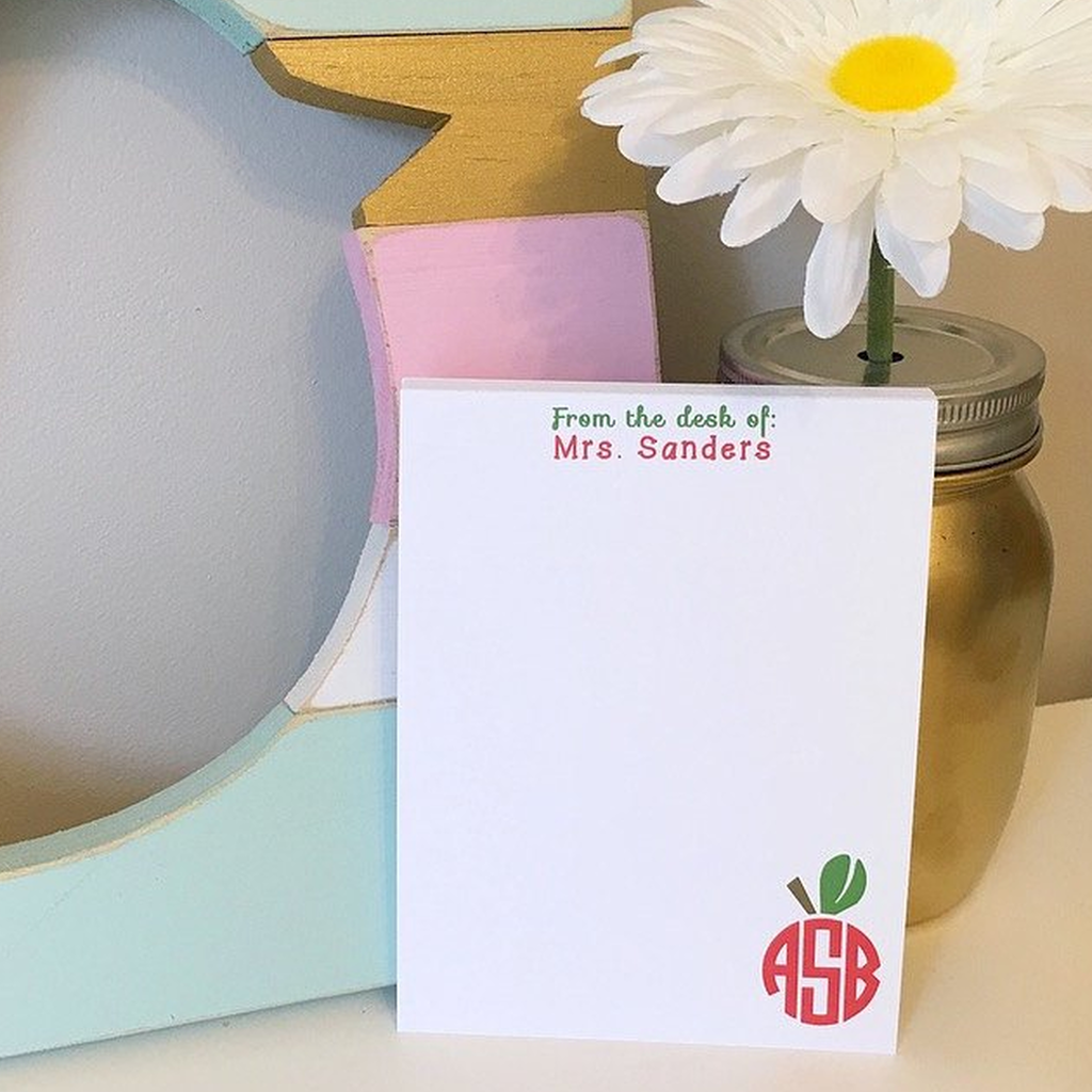 Apple Monogram Notepad