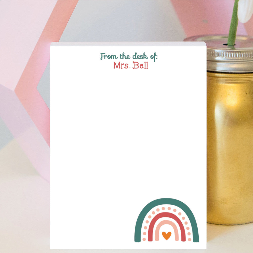 Boho Rainbow Notepad
