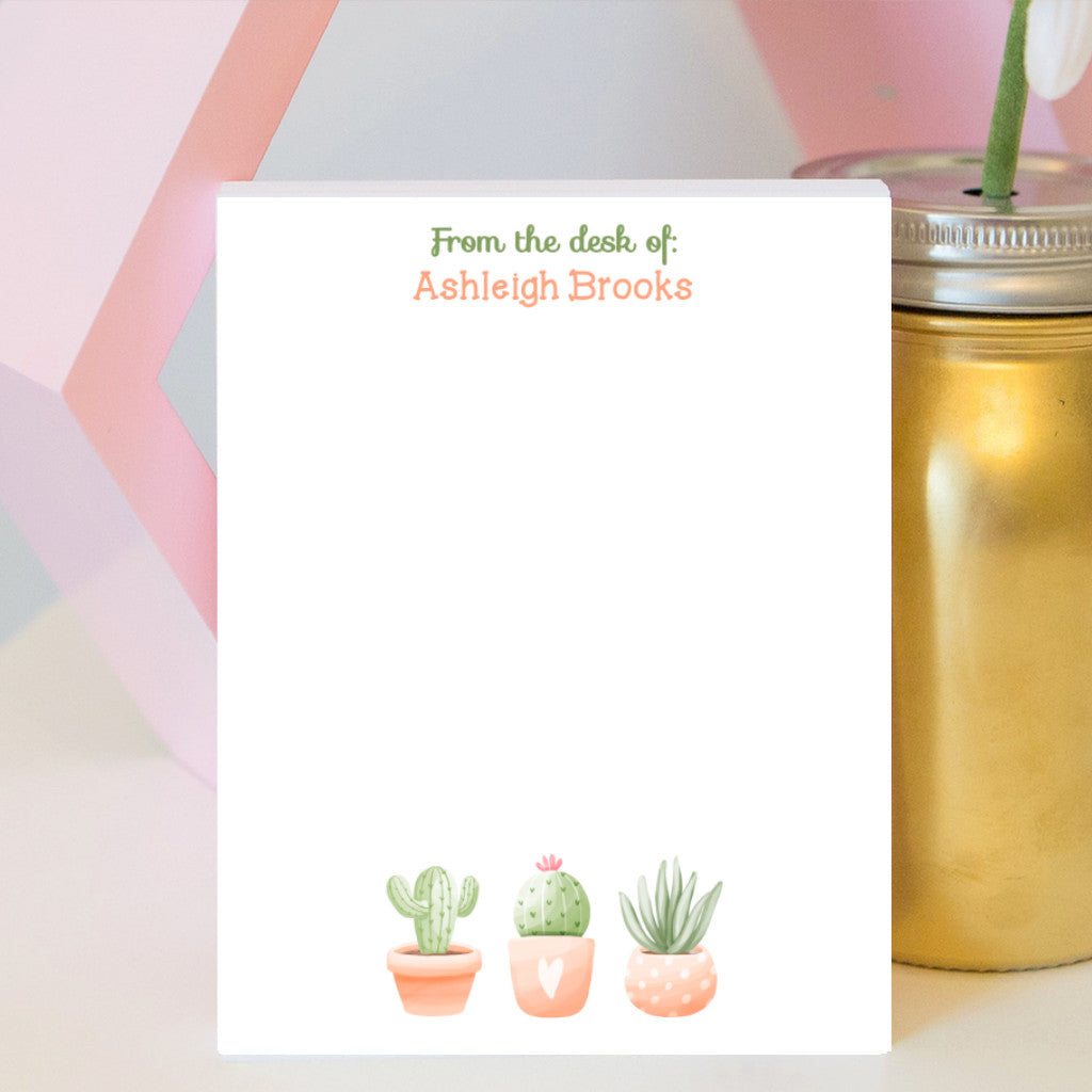 Cactus & Succulents Notepad
