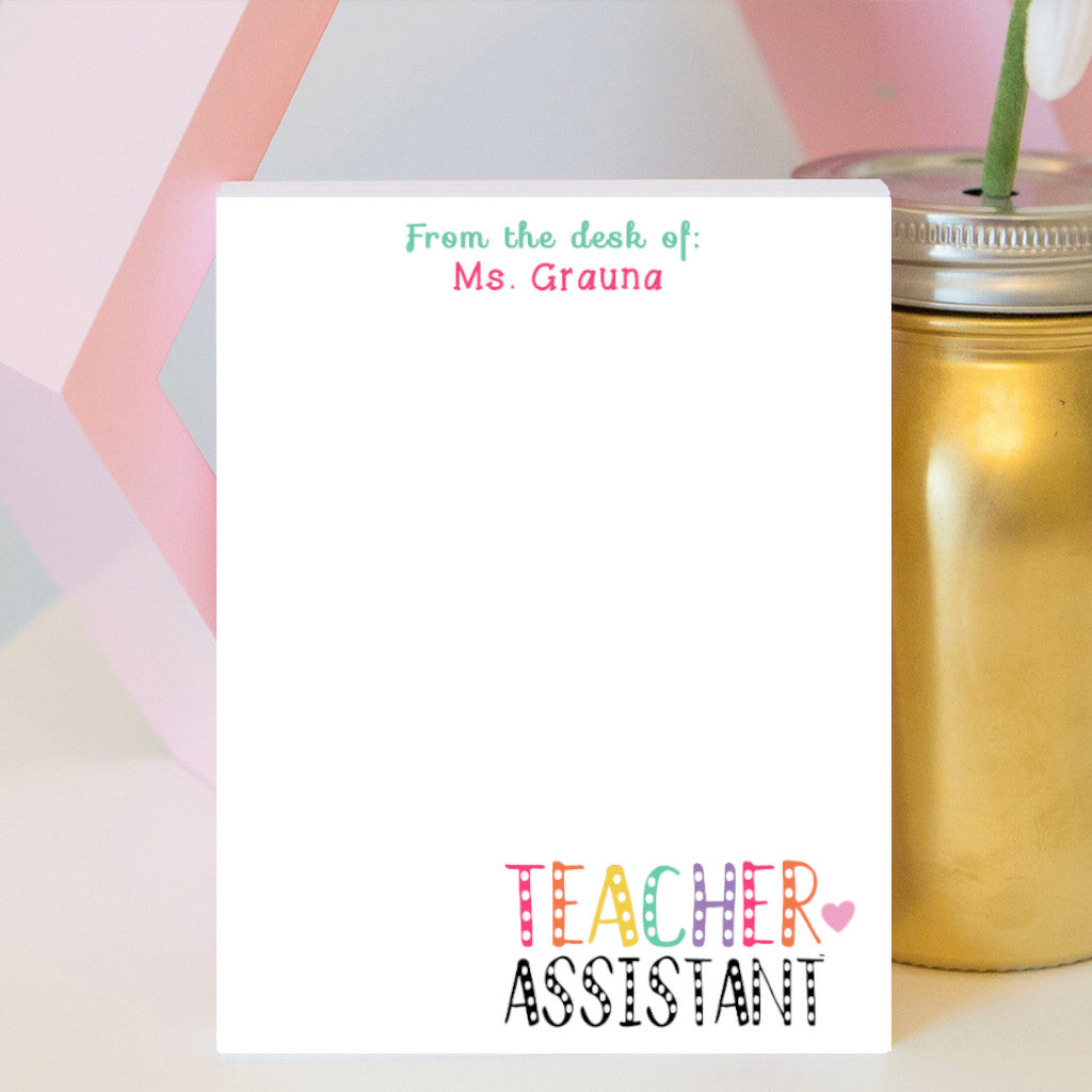 Teacher Assistant Notepad