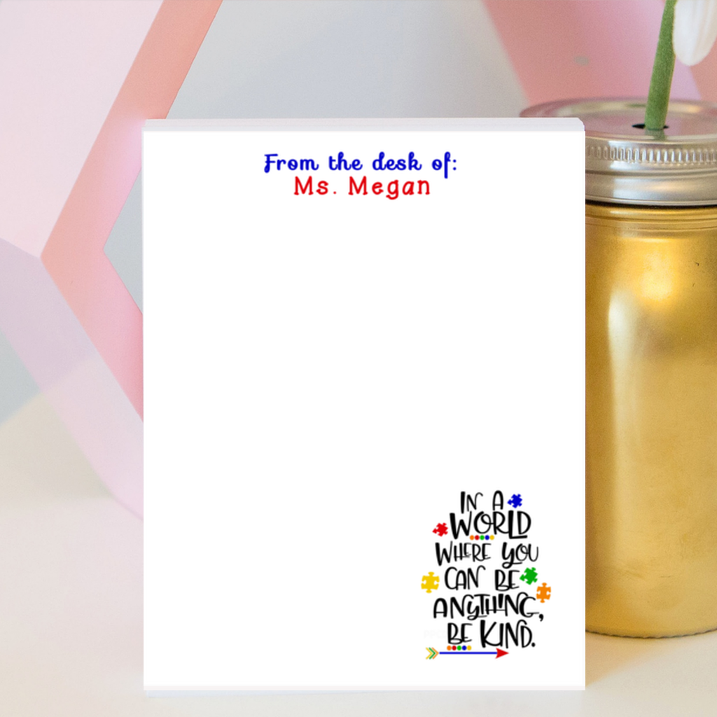 Autism Awareness Notepad