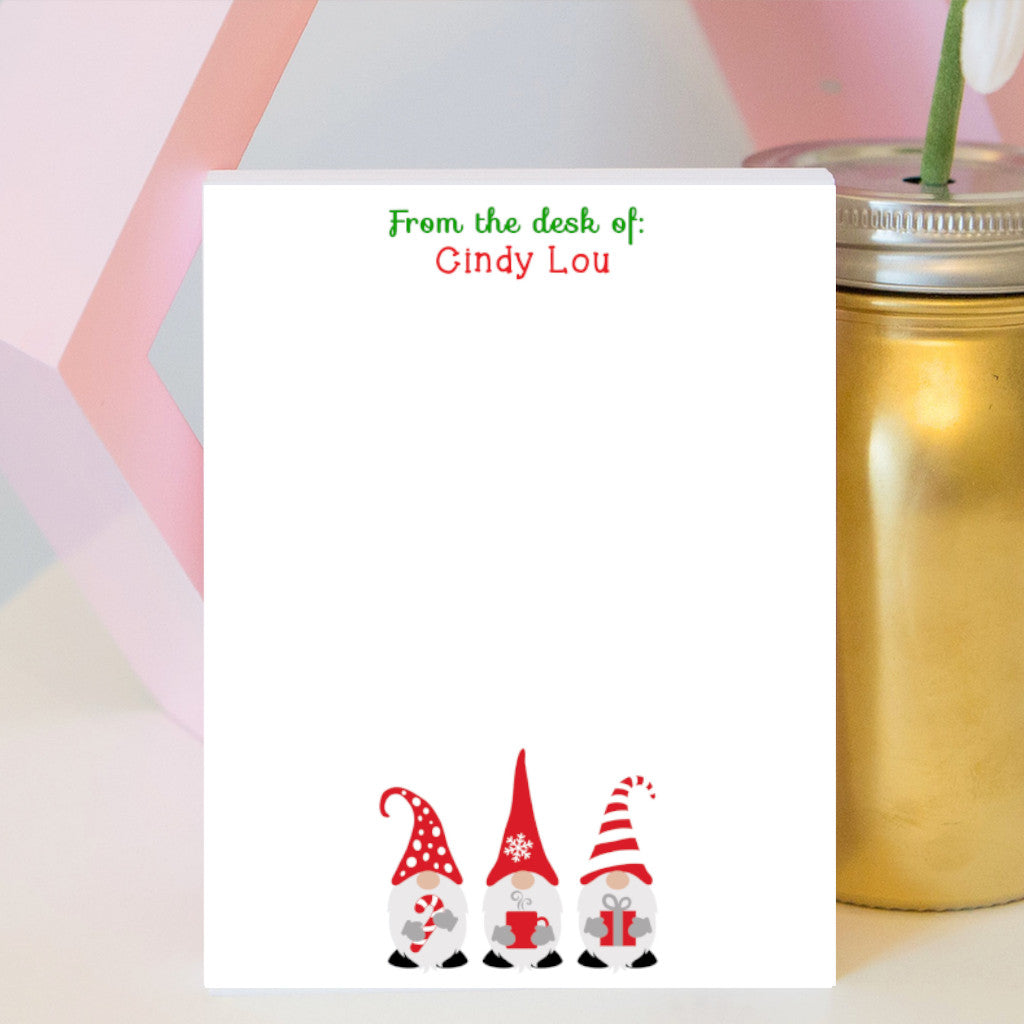Christmas Gnome Notepad
