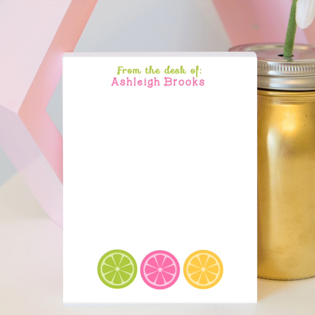 Citrus Lemon Notepad