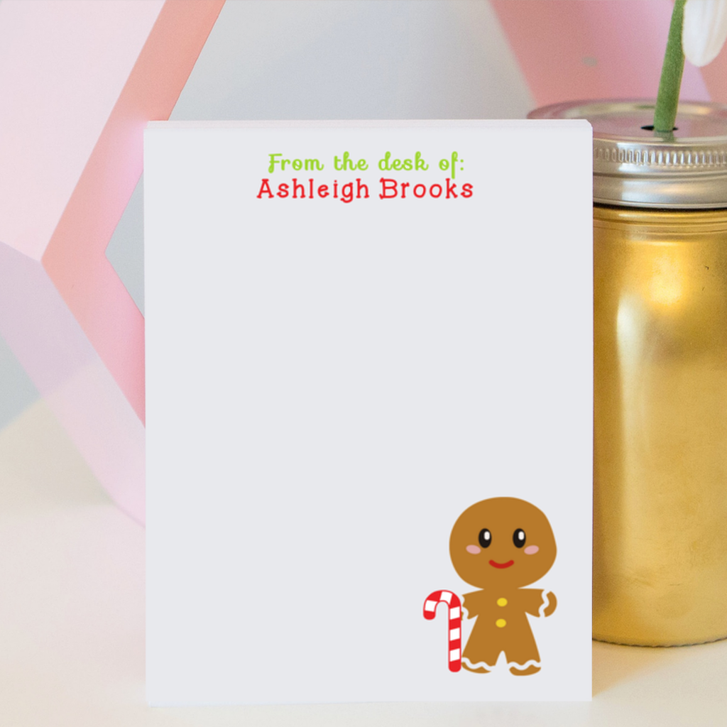 Gingerbread Man Notepad