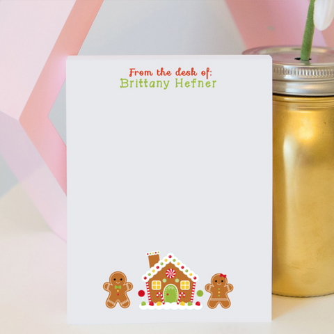 Gingerbread House Notepad