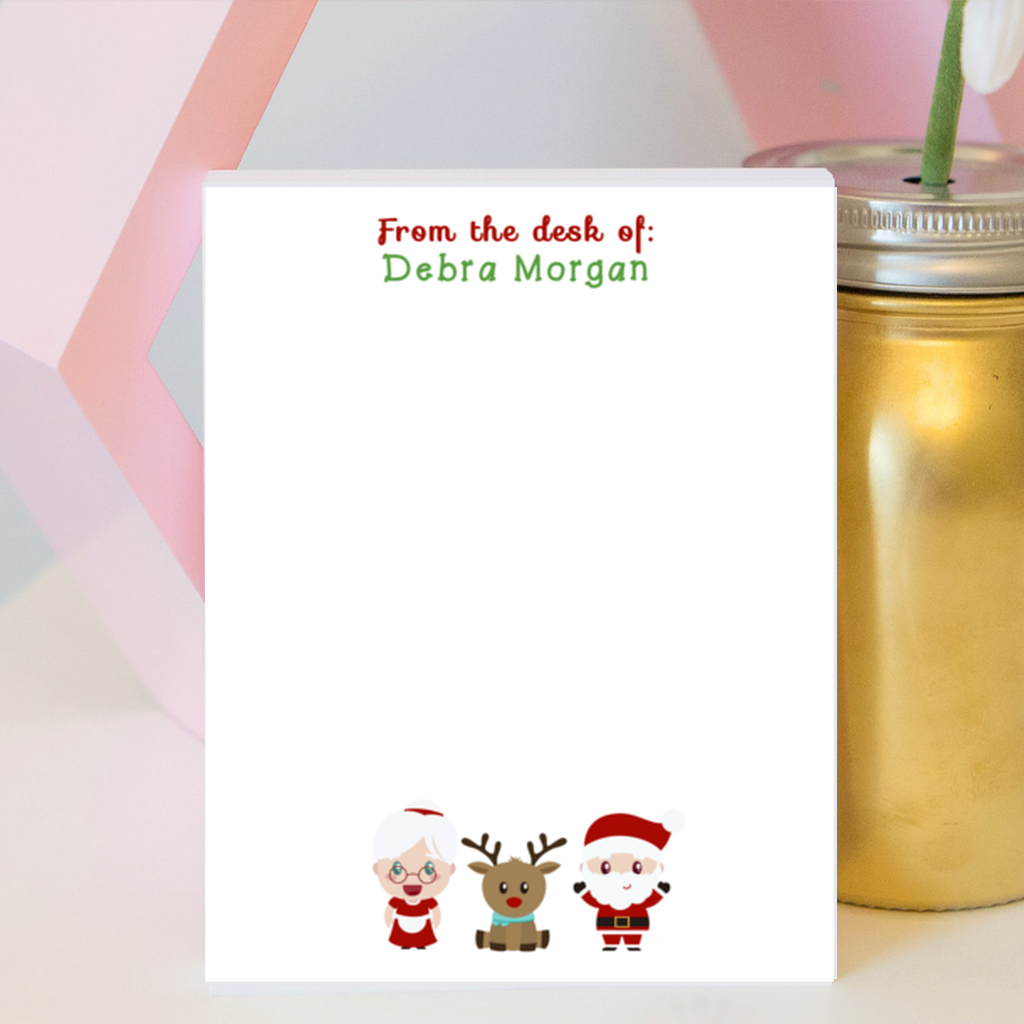 Mr. and Mrs. Claus Notepad