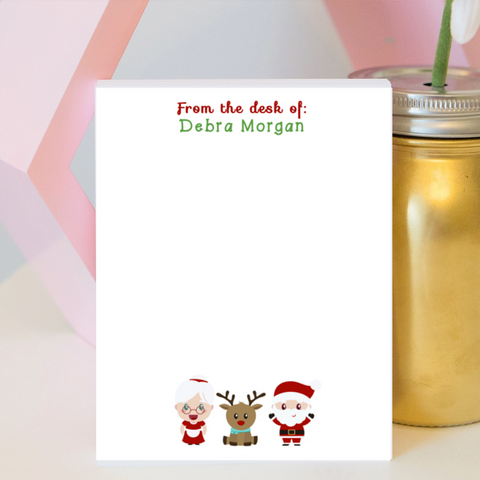 Mr. and Mrs. Claus Notepad