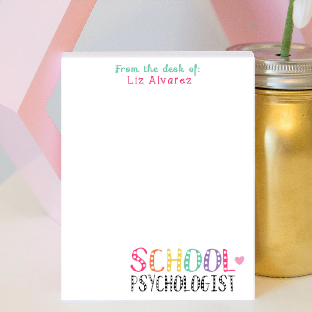 School Psychologist Notepad