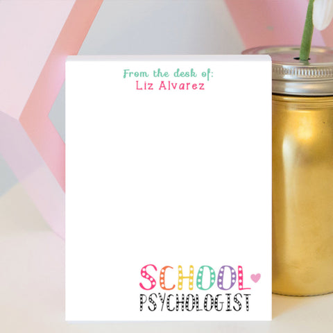 School Psychologist Notepad