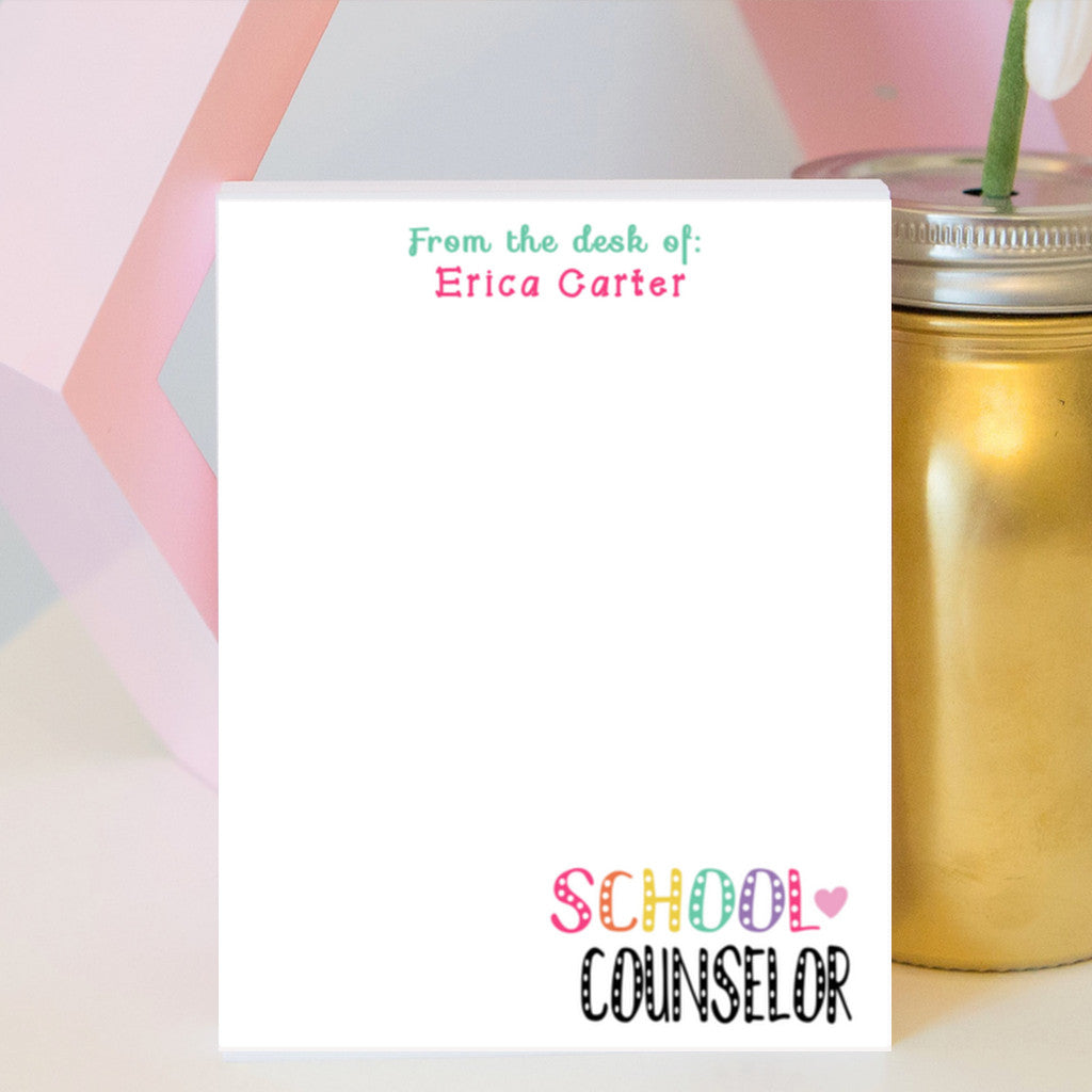 School Counselor Notepad