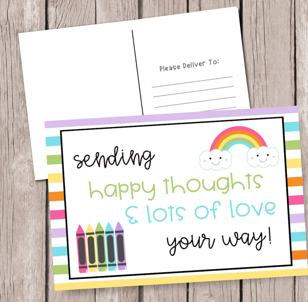 Happy Mail for Students: Happy Thoughts & Love- Postcard