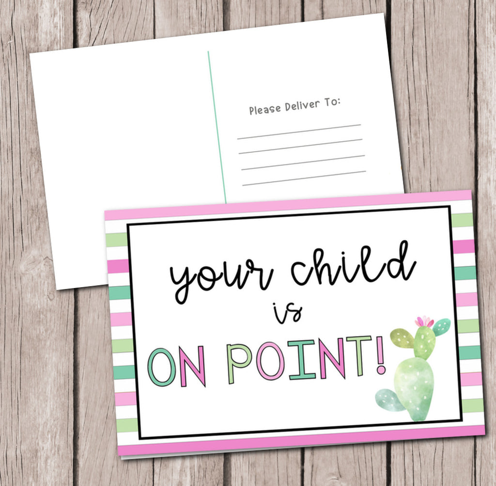 Happy Mail for Students: Your Child is on Point! - Postcard