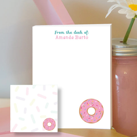 Donut Sticky Note & Notepad Bundle