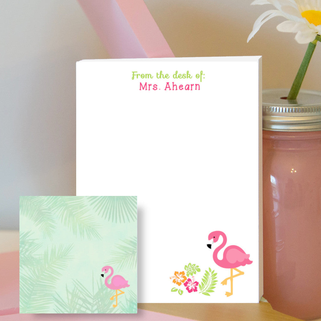 Flamingo Sticky Note & Notepad Bundle