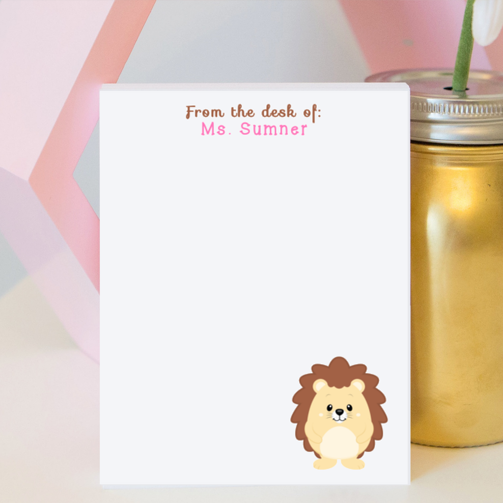 Hedgehog Notepad