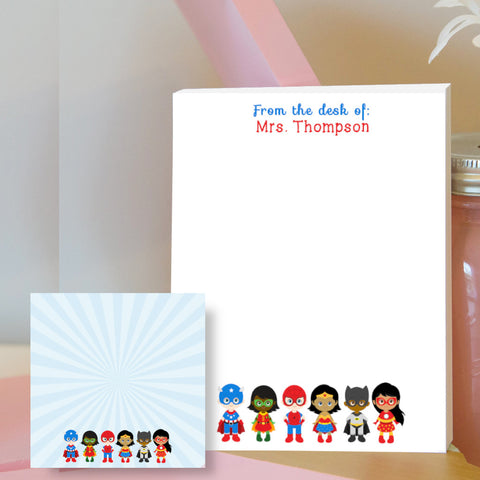 Superhero Sticky Note & Notepad Bundle