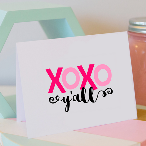 XOXO Y'all Valentine's Day Notecards