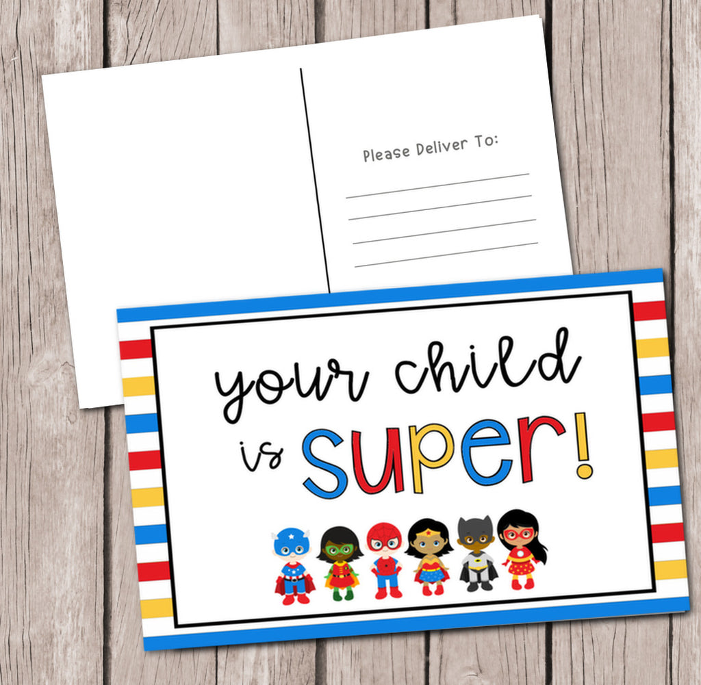 Happy Mail for Students: Your Child is Super - Postcard